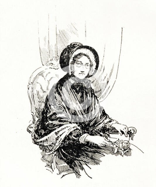 'Madame Tussaud', 1925.  Creator: Howard Davie.