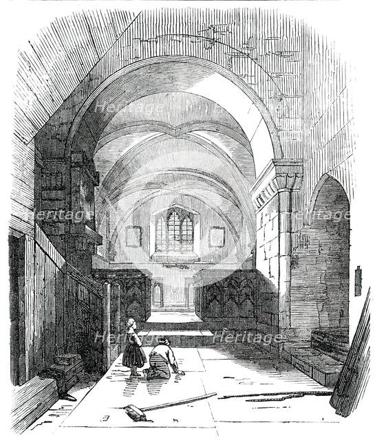 Interior of Upton Church, Bucks., 1850. Creator: Unknown.