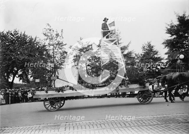 Preparedness Parade - Forest Service Float, 1916. Creator: Harris & Ewing.