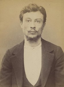 Bourbasquet. François. 25 ans, né le 11/3/69 à St Avé (Morbihan). Garçon coiffeur. Anarchi..., 1894. Creator: Alphonse Bertillon.