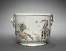 Bottle Cooler (seau à bouteille), c. 1755. Creator: Mennecy- Villeroy Factory (French).