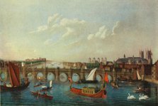 The Royal Barge on the River Thames, London, c1751, (1947).  Creator: School of Samuel Scott.