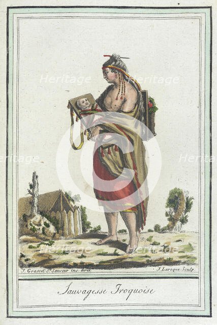 Costumes de Différents Pays, 'Sauvagesse Iroquoise', c1797. Creators: Jacques Grasset de Saint-Sauveur, LF Labrousse.