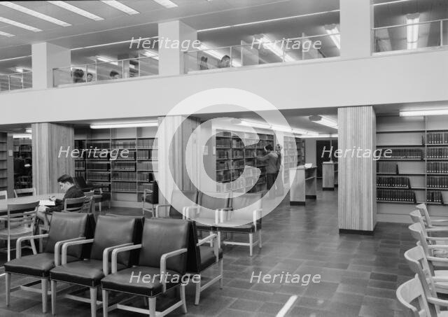Lamont Library, Harvard University, Cambridge, Massachusetts, 1949. Creator: Gottscho-Schleisner, Inc.