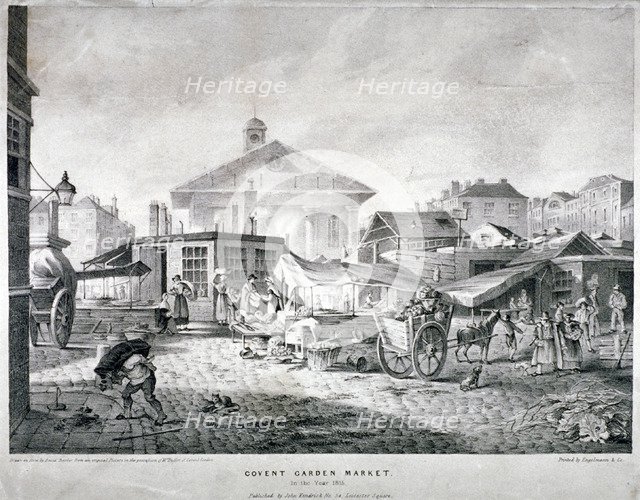 Covent Garden Market, Westminster, London, 1815. Artist: Engelmann and Company