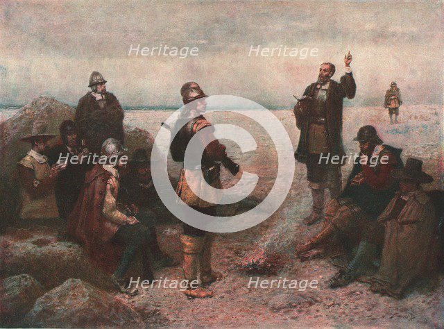 'The Pilgrim Fathers', c1869, (c1902). Creator: Unknown.