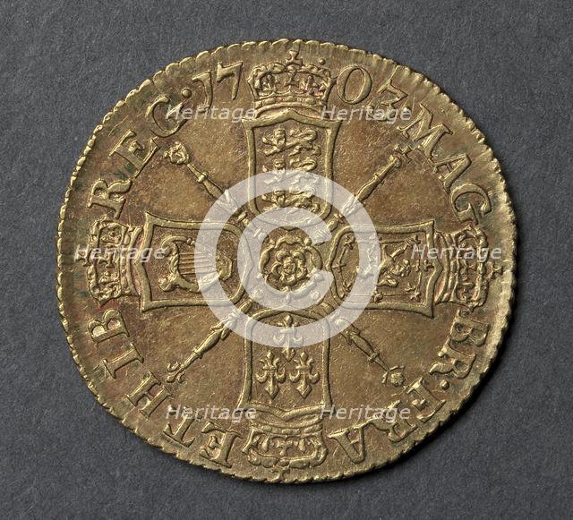Half Guinea (reverse), 1703. Creator: Unknown.