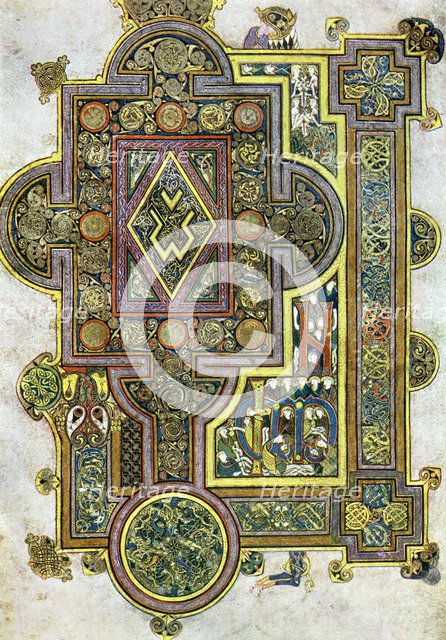 The Opening Words of St Luke's Gospel, 800 AD, (20th century). Artist: Unknown