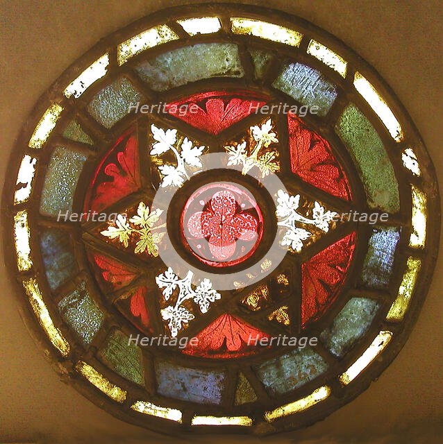 Foliate Medallion, French, ca. 1320. Creator: Unknown.