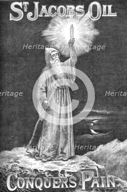 ''St. Jacobs Oil, Conquers Pain', 1888. Creator: Unknown.