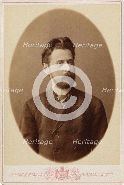 Portrait of the poet Innokenty Annensky (1856-1909), c. 1890. Creator: Photo studio V. Vysotsky, Kiev  .