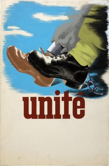 'Unity', World War II poster, between 1939 and 1946. Creators: Central Office of Information, Unknown.