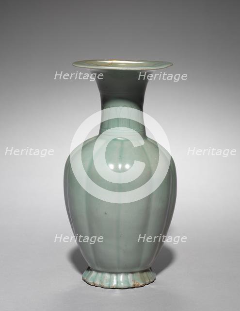 Vase in the Form of a Melon, 1100s. Creator: Unknown.