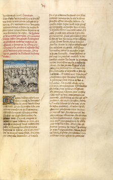 The Army of Pompeius Fleeing Julius Caesar; Miroir Historial, about 1475. Creator: Unknown.