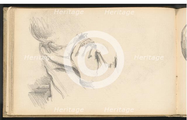 Hand and Shoulder of a Boy, c. 1885. Creator: Paul Cezanne.