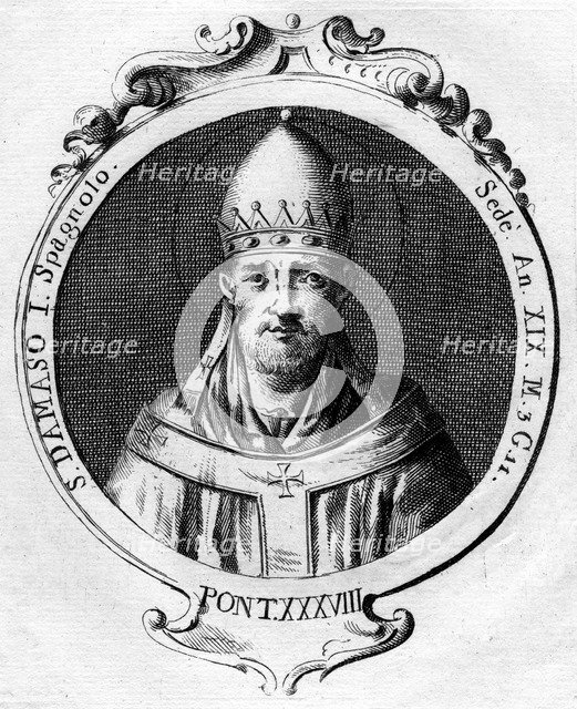 Pope Damasus I, Pope of the Catholic Church. Artist: Unknown