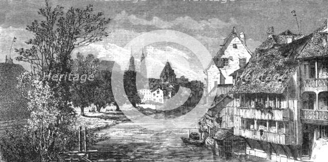 'The Pegnitz river, intersecting the city of Nuremberg; From Alsace to the Hartz', 1975. Creator: Unknown.