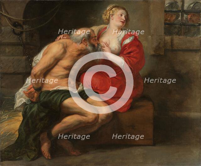 Cimon and Pero, c.1635. Creator: Workshop of Peter Paul Rubens.