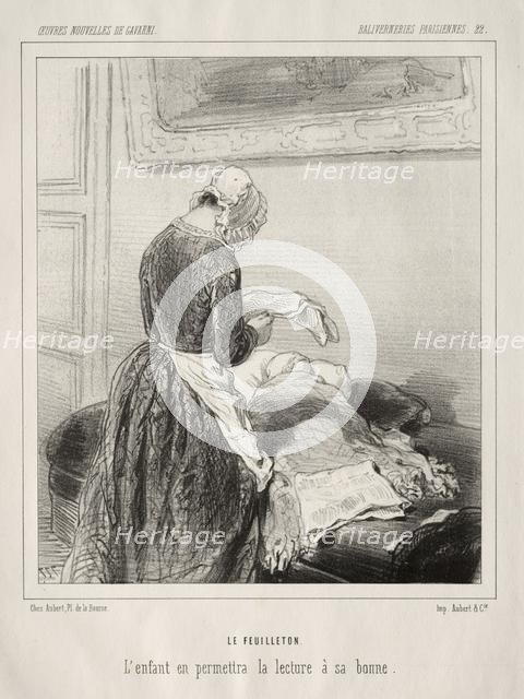 Baliverneries Parisiennes. Creator: Paul Gavarni (French, 1804-1866).