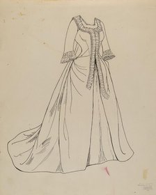 Dress, 1935/1942. Creator: Julie C Brush.