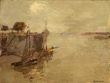 Honfleur Fishing Boats no. 2, n.d. Creator: Frank Edwin Scott.