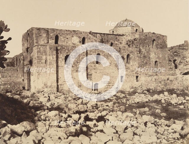 Jérusalem. église Ste Anne appartenant à la France, 1860 or later. Creator: Louis de Clercq.