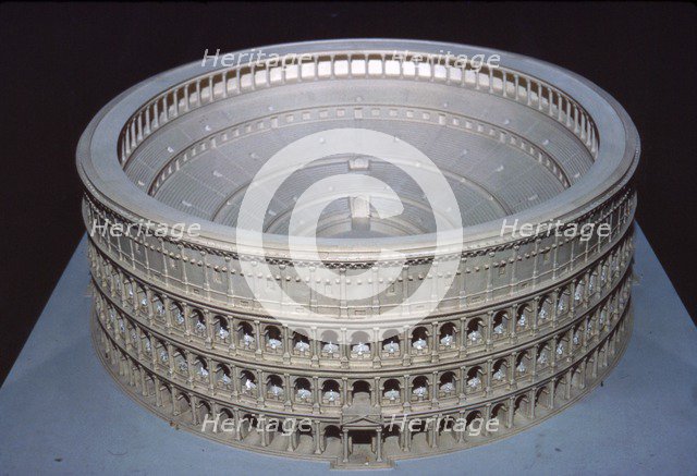 Model of Colosseum at Rome (Museo di Civilta Roma), c20th century. Artist: CM Dixon.