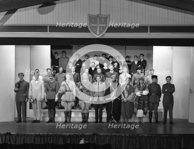 A scene from the Terence Rattigan play, Ross, Worksop College, Nottinghamshire, 1963.  Artist: Michael Walters