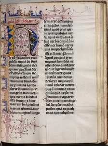Gospel Book with Evangelist Portraits: Decorated Initial, c. 1480. Creator: Hausbuch Master (German).