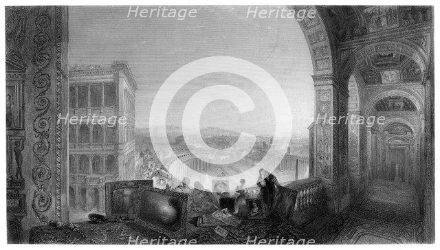 Rome, from the Vatican, late 19th century.Artist: A Willmore