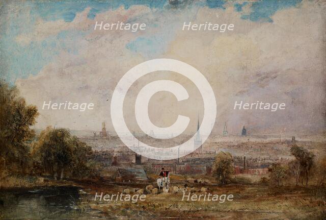 A Distant View of Birmingham, 1825-1830. Creator: Thomas Creswick.
