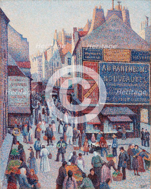 La Rue Mouffetard, 1889-1890. Creator: Maximilien Luce.