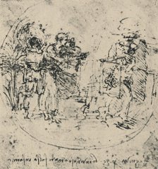 'The Unmasking of Envy', c1480 (1945). Artist: Leonardo da Vinci.