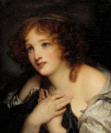 Portrait of a young girl. Creator: Ecole Francaise.