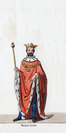 Marquis of Dorset, costume design for Shakespeare's play, Henry VIII, 19th century. Artist: Unknown