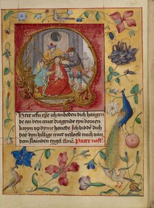 Initial O: The Crowning with Thorns; Book of Hours, about 1500. Creator: Workshop of Gerard Horenbout.