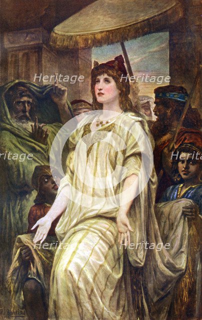 'Esther Pleading For Her People', 1926.Artist: Felix Joseph Barrias