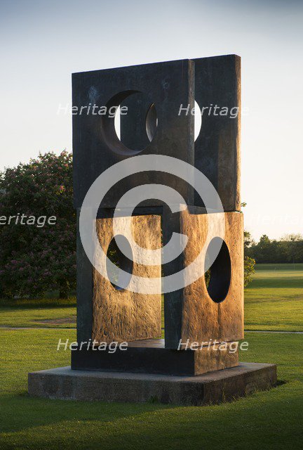 'Four Square Walkthrough', sculpture by Barbara Hepworth, Cambridge, Cambridgeshire, 2015 Artist: James O Davies.