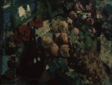 Still life. Vine and fruits, 1917. Artist: Korovin, Konstantin Alexeyevich (1861-1939)
