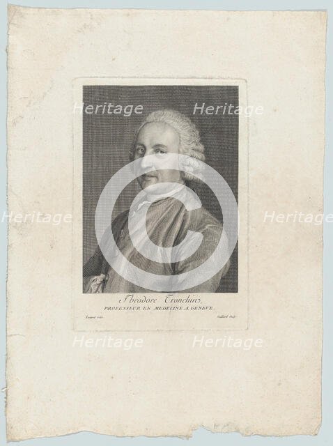 Portrait of Théodore Tronchin, 1782. Creator: Rene Gaillard.