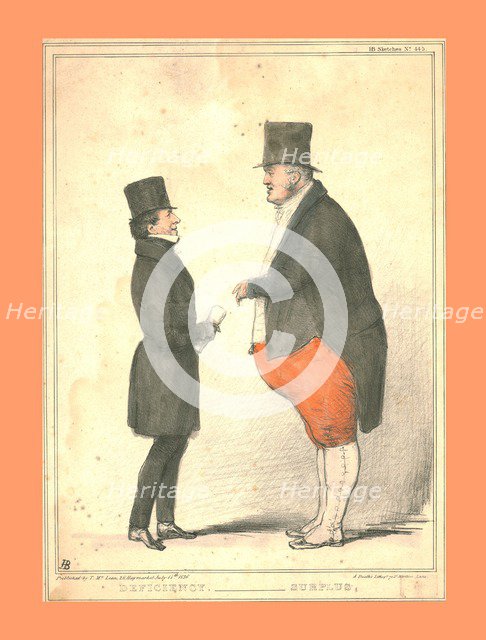 'Deficiency. - Surplus.', 1836. Creator: John Doyle.