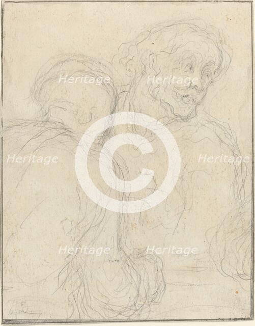 Two Men. Creator: Honore Daumier.
