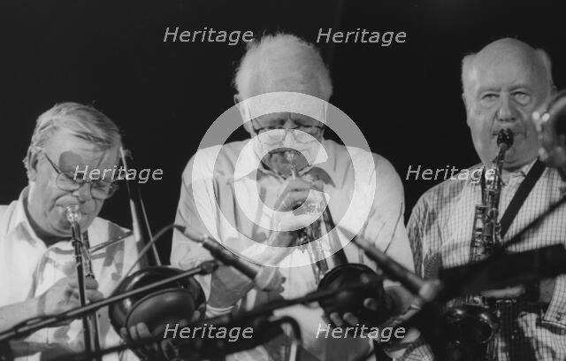Humphrey Lyttelton and Pete Strange, Brecon Jazz Festival, 1998. Creator: Brian Foskett.