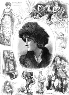 Sketches from "Ingomar" at the Lyceum Theatre, 1883. Creator: Unknown.