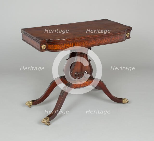 Card Table, 1810/20. Creator: Unknown.