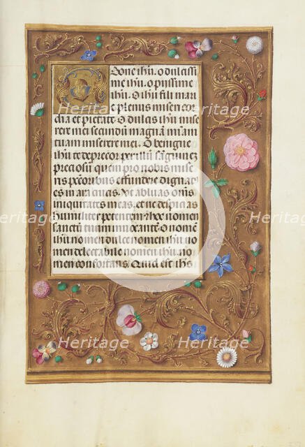 Decorated Text Page; Spinola Hours, about 1510-1520. Creator: Unknown.