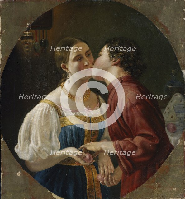 The Paschal greeting. Artist: Anonymous  