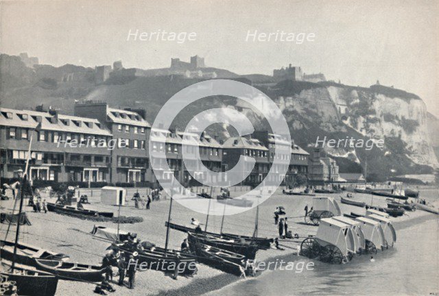 'Dover - The Parade, Showing Dover Castle', 1895. Artist: Unknown.