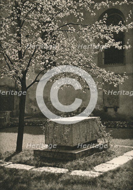 'Wurzburg - Tomb of Walther von der Vogelweide', 1931. Artist: Kurt Hielscher.