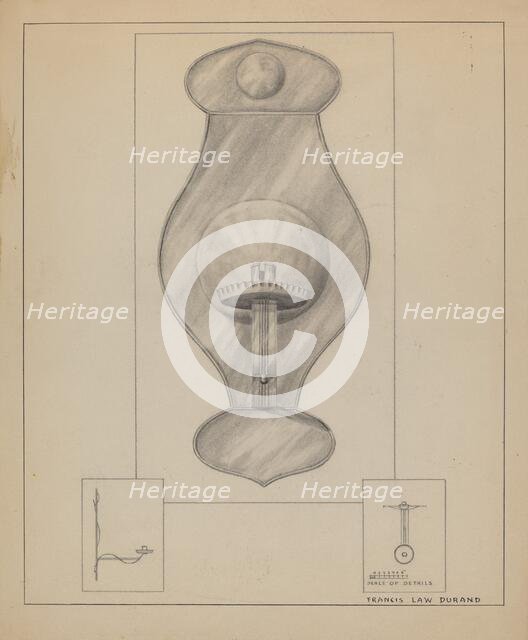 Wall Sconce, 1935/1942. Creator: Francis Law Durand.